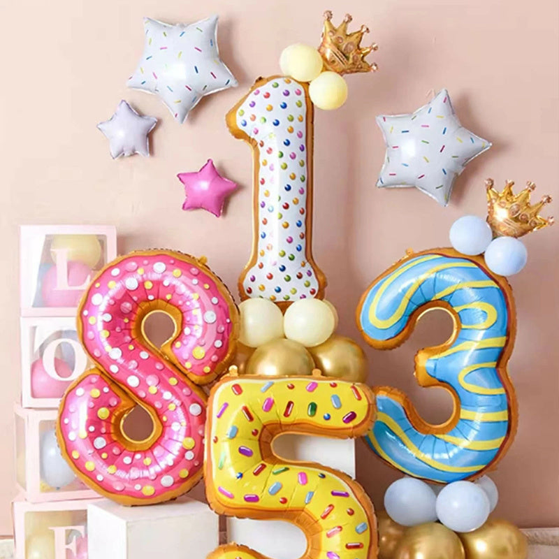1pc Animal Number Aluminum Balloon Gift