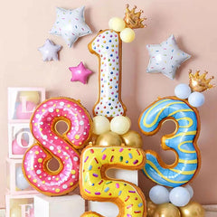 1pc Animal Number Aluminum Balloon Gift