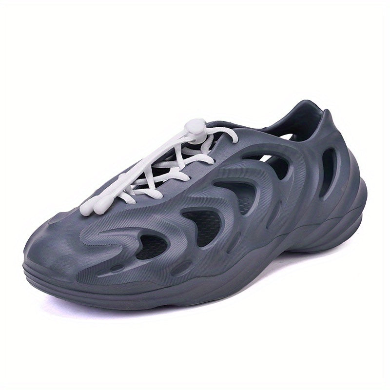 Men's Casual Lace up Hollow Out Sandals Lightweight Beach Shoes