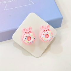 3pcs Cartoon Punch Double Hook Strong Wall Hook Bathroom Sticky Hook