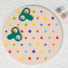 Interactive Geometric Shape Matching Puzzle Toy Green Scissors