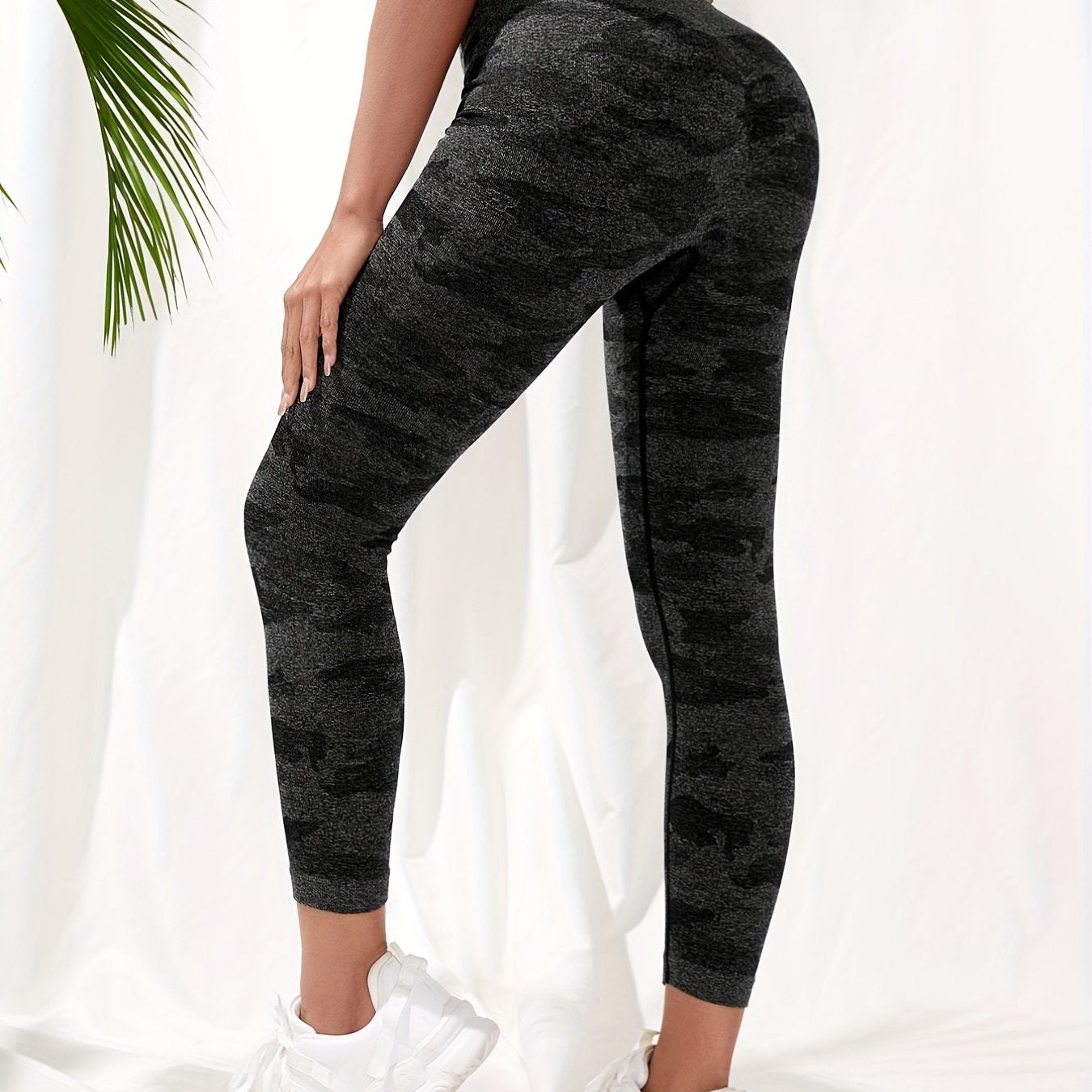 Camouflage Pattern High Waist Yoga Leggings