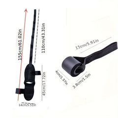 Yoga Stretching Strap + Door Anchor Resistance Rope