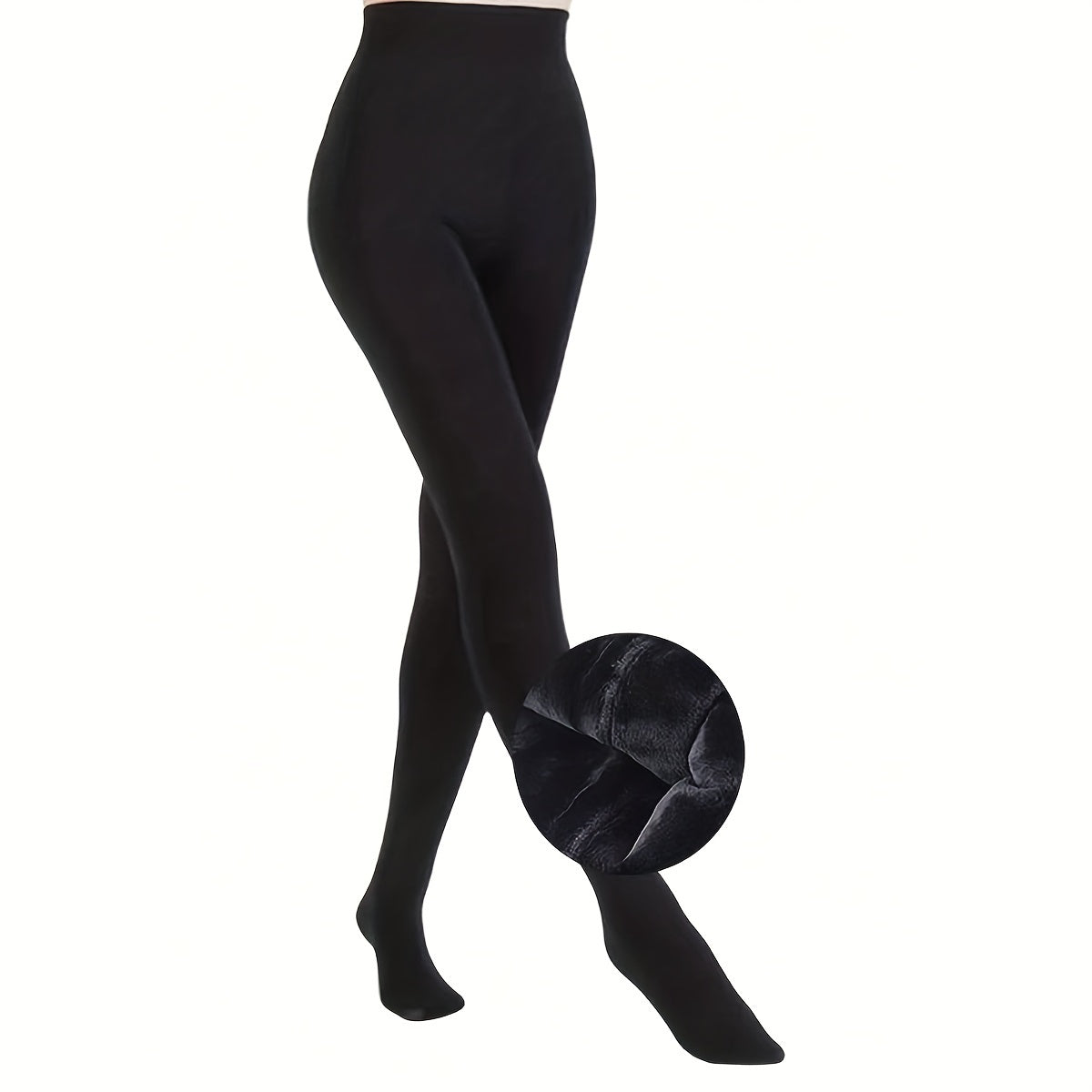 Plush Lined Tights High Waist Thermal Leggings Women's Stockings