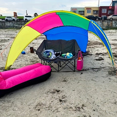 Patented Beach Tent for 3-4 People, Ideal for Camping & Picnics