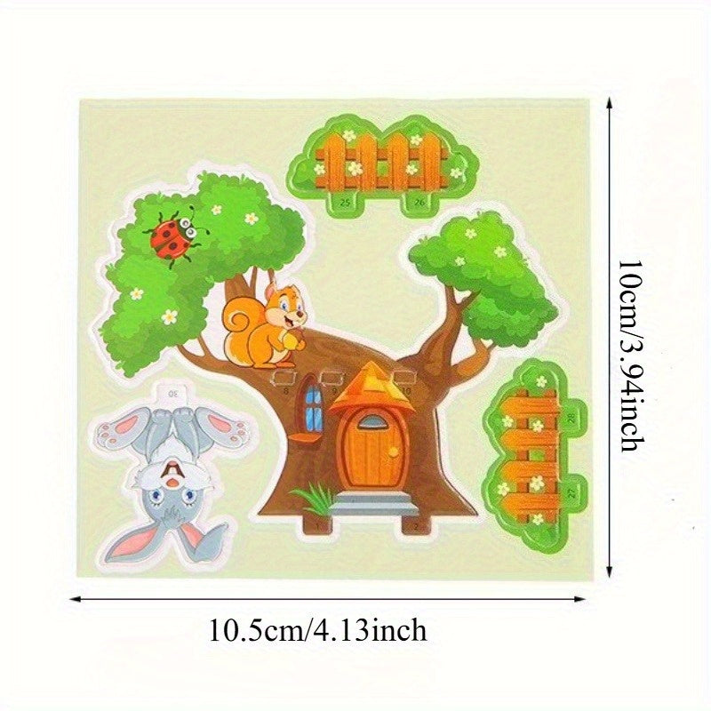 16pcs 3D Paper Puzzle Games for Kids - Educational Farm Castle Ocean Clown