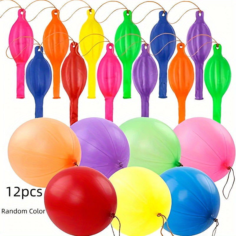 18in Multicolored Punch Balloons Party Favors Heavy Duty Punching Balloons