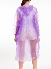 Disposable Rain Pancho Waterproof Outdoor Cycling Hooded Raincoat