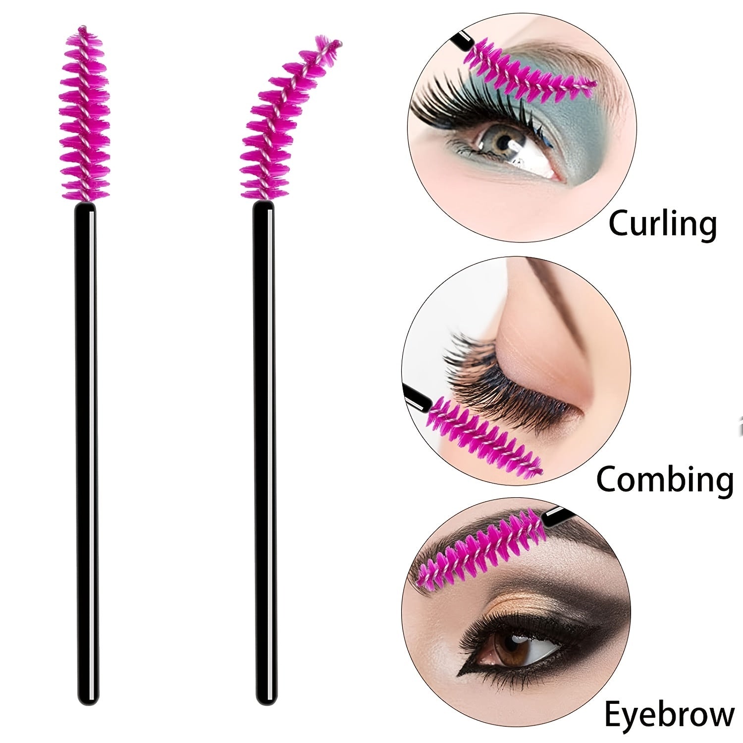40 Pcs Eyelash Mascara Brushes Wands for Extension Kits