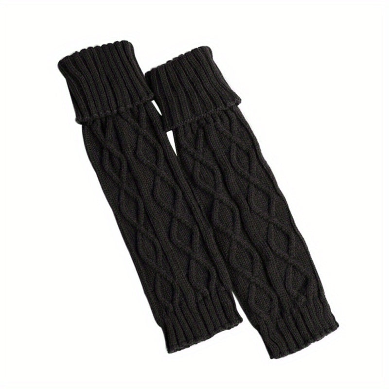 Winter Knitting Leg Warmers for Dance Yoga