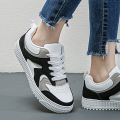 Women's Block Sneakers Casual Low Top Shoes