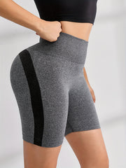 Seamless Running Hip Lift Yoga Shorts High Waist Tights