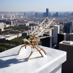 3D Steampunk Metal Dragonfly Puzzle DIY Assembly Table Decoration