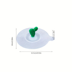 Cactus Silicone Cup Lids Creative Replaceable Coffee Cup Cover Mug Cover