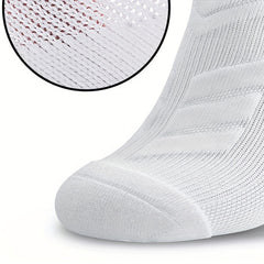 Men's Moisture Wicking Ankle Sports Socks 5 Pairs