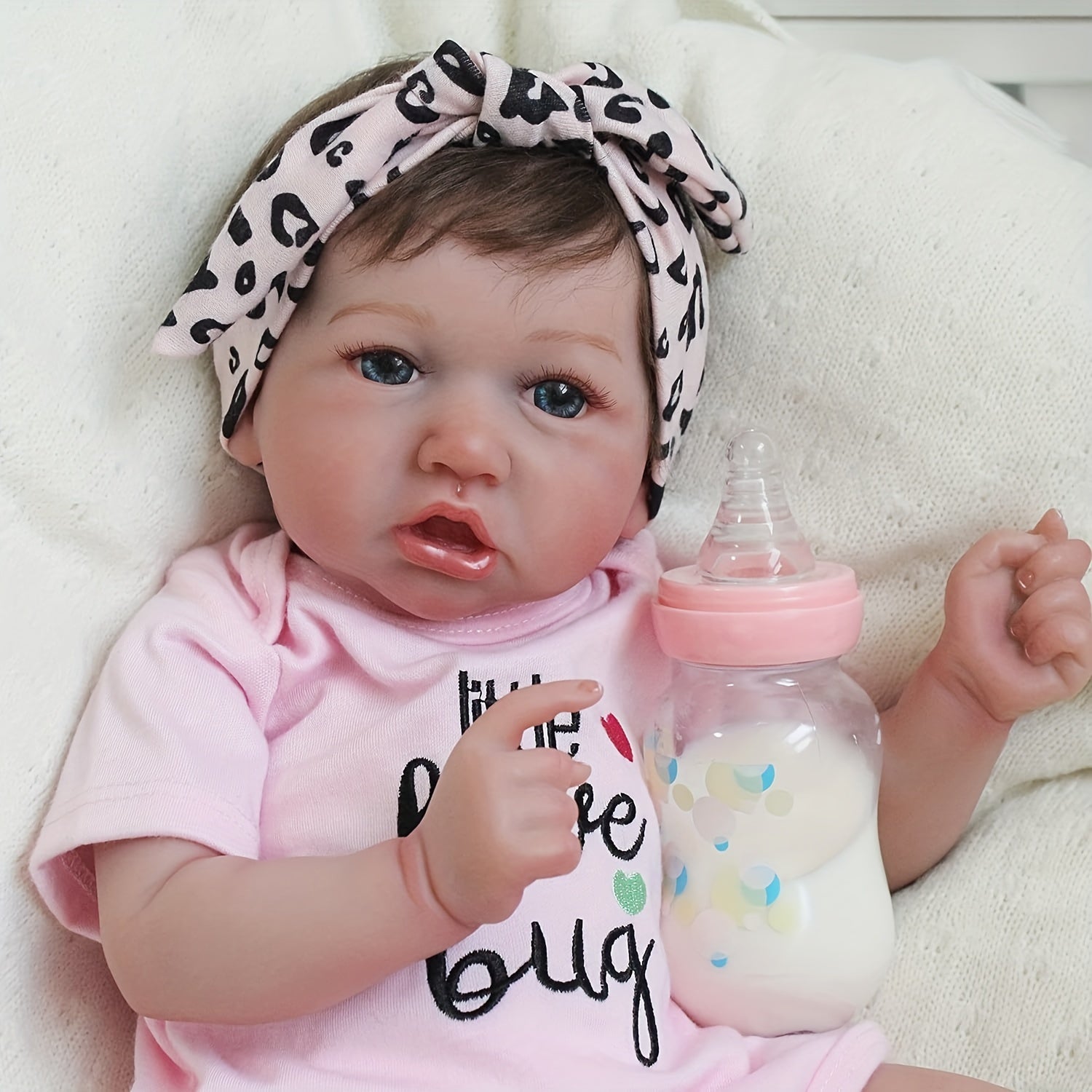 Realistic 20 Inch Saskia Lifelike Baby Doll Soft Silicone Real Life Baby Doll