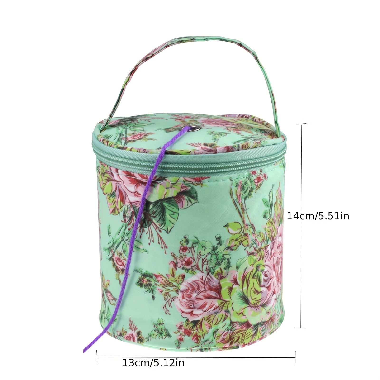 Short Wool Bucket Yarn Storage Bag