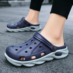 Men's Color Block Breathable Clogs Comfy Slipper