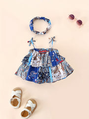 Baby Girl Ethnic Style Cami Top & Hairband Set