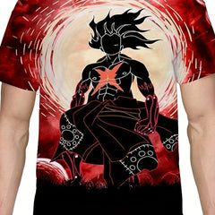 Anime 3D Print Men's Short Sleeve T-Shirt Summer Tees