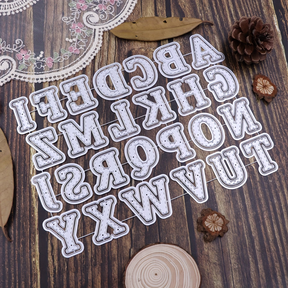 Alphabets Cutting Die Paper Art Embossing Template DIY Cards Scrapbooking