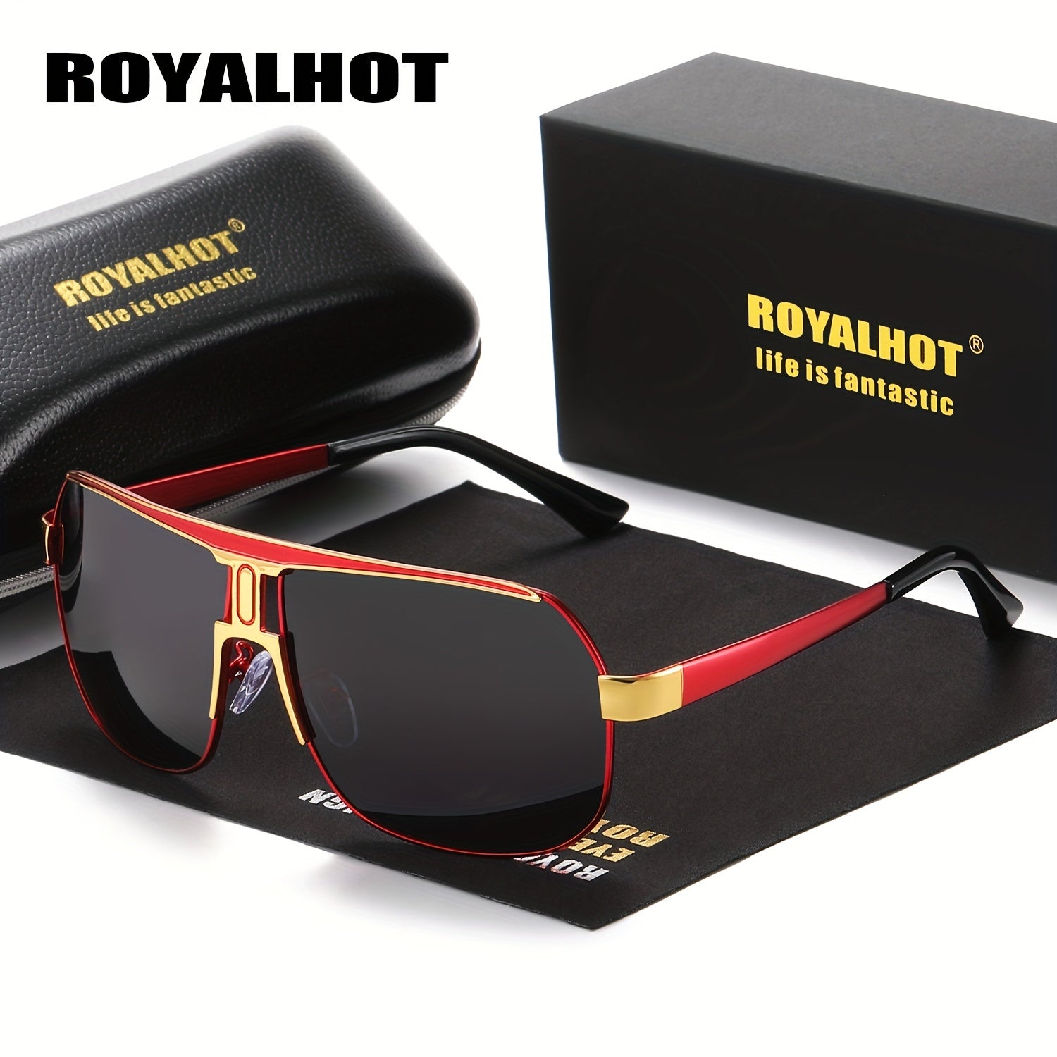RoyalHot Metal Polarized Sunglasses For Men And Women