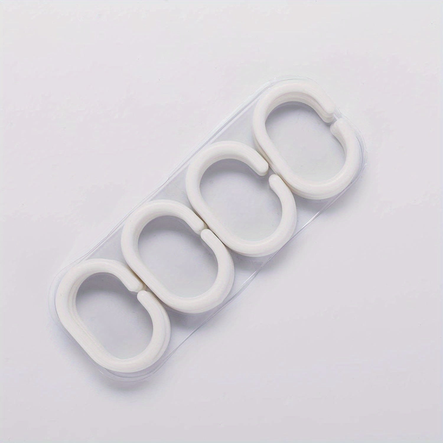 12pcs Stainless Steel Shower Curtain Hooks for Bathroom Shower Rods