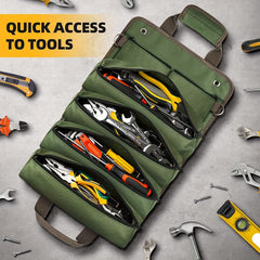 Multifunctional Roll Type Hardware Package Tool Storage Bag