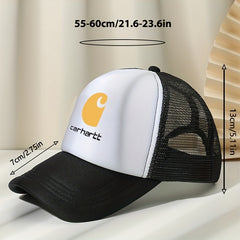 Colorblock Baseball Cap Mesh Trucker Hat Sun Protection