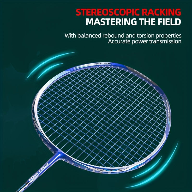 Light Badminton Racket 8U 63g 100 26 32lbs Carbon Fiber SY LTP