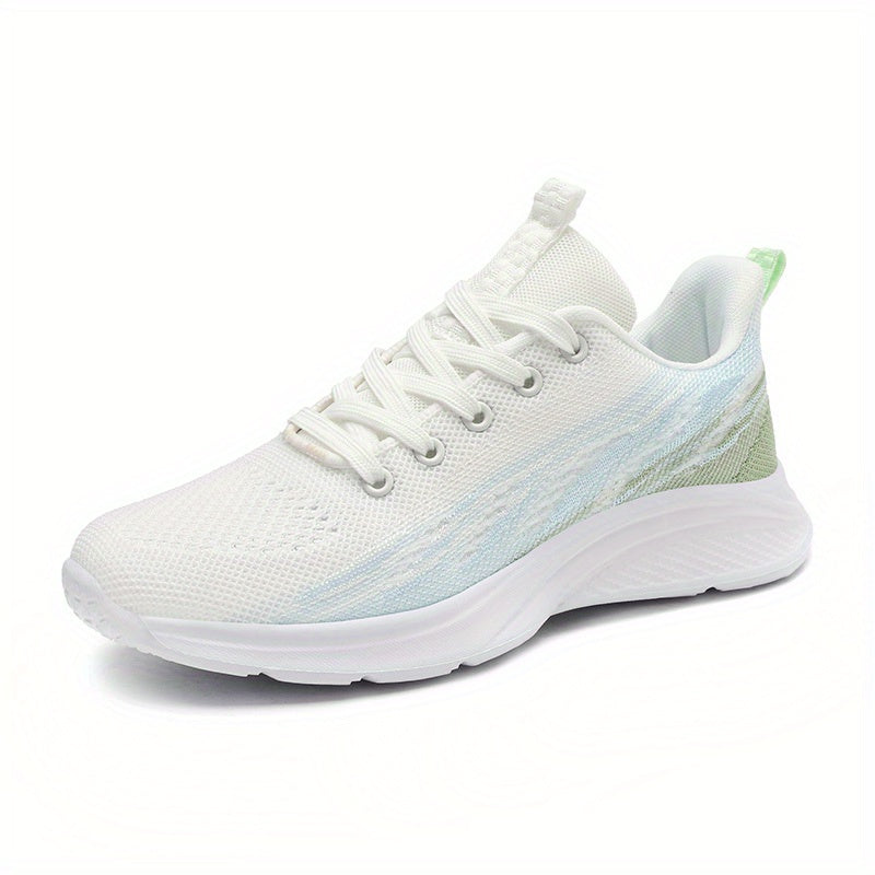 Women's Ombre Running Shoes Outdoor Sneakers Lace-Up Weaving