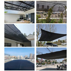 Canvas & Plastic Sunshade Net Construction Roof Balcony Sunscreen