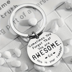 Reminder Keychain Stainless Steel Gift for Birthdays and Christmas