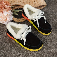 Women's Non slip Snow Shoes Comfortable Winter Warm Flat Shoes