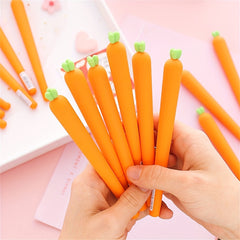 Carrot Shaped Gel Pen for Students & Office Workers