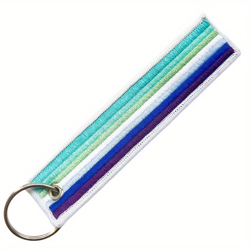 Pride Month Embroidered Keyring LGBT Key Tag