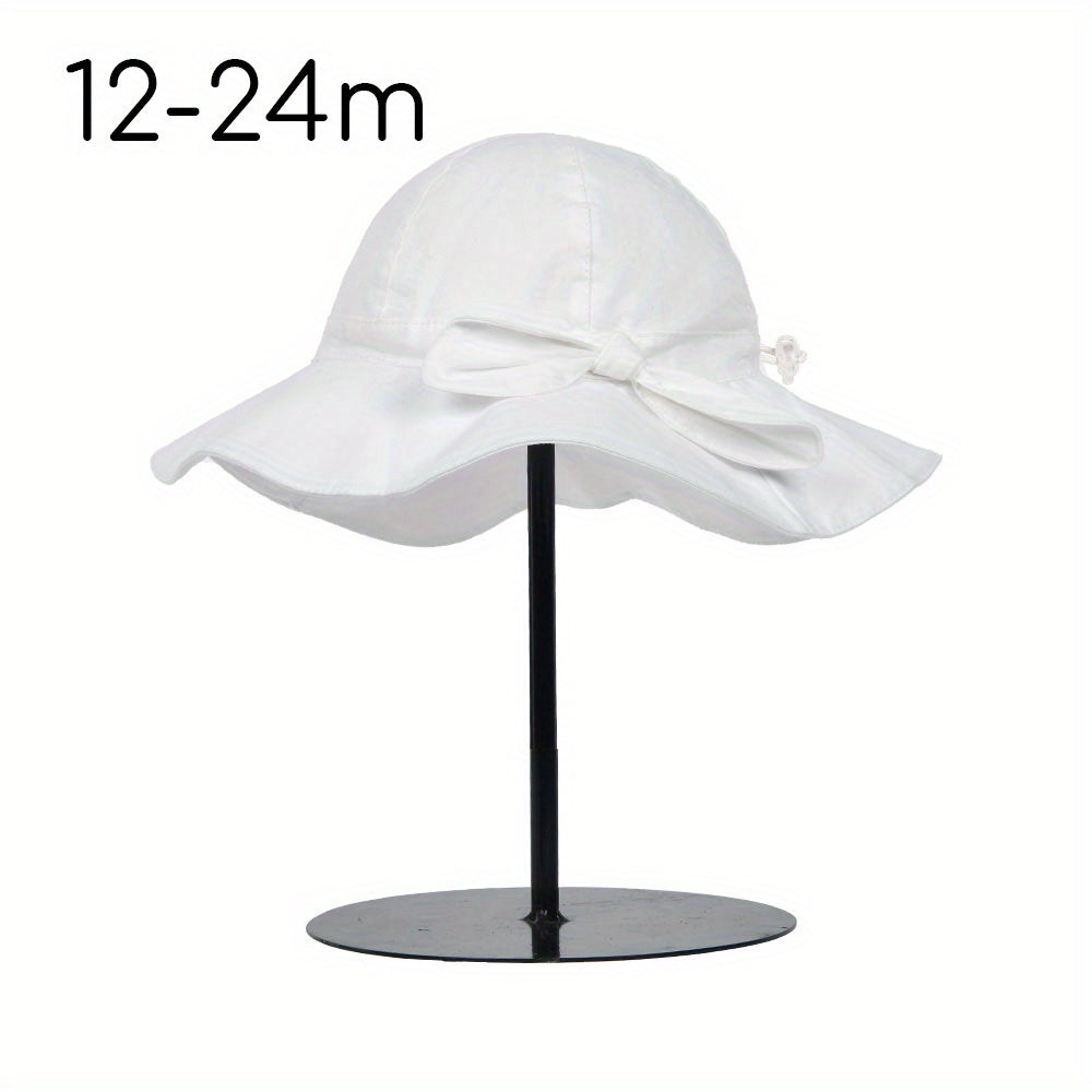UPF 50 Baby Girl Sun Hat Adjustable Beach Hat
