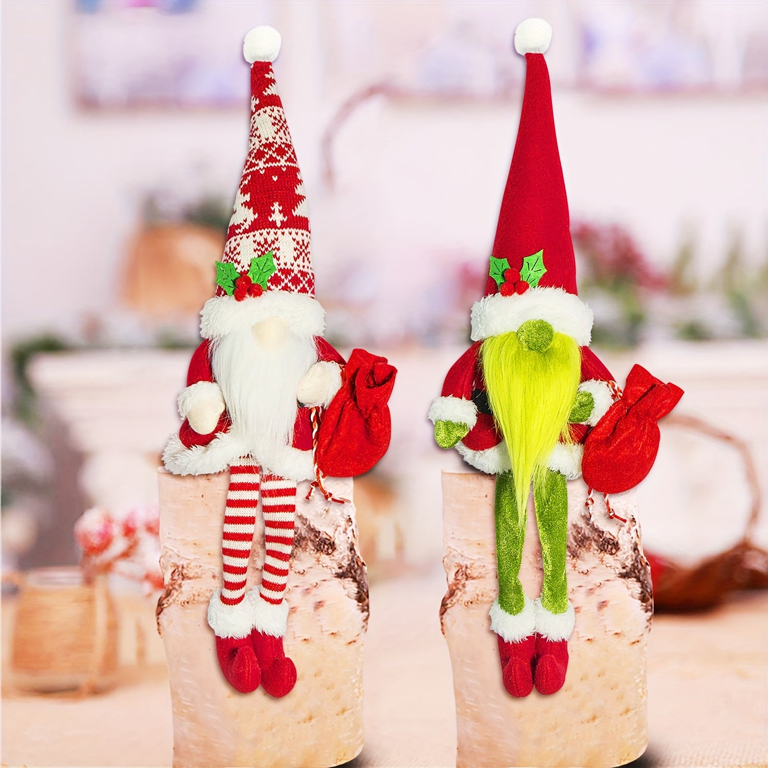 Green Haired Monster Old Man Doll Christmas Decoration