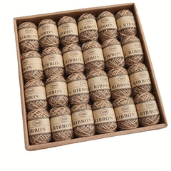 24 Rolls 3-strand DIY Braided Decorative Cord Ribbon Craft Supplies
