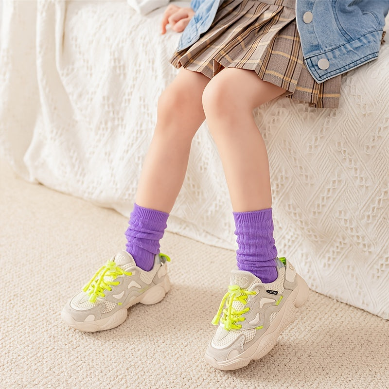 Kids Rainbow Socks Stacking Crew Socks