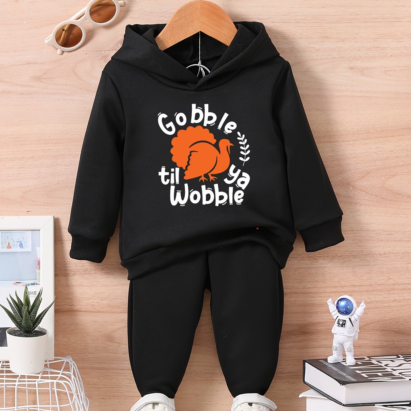 Funny Turkey Graphic Thanksgiving Outfit Infant Set