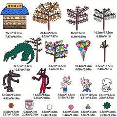 19pcs Magical Seed Shop Felt Set Storytelling Props for Home & Classroom