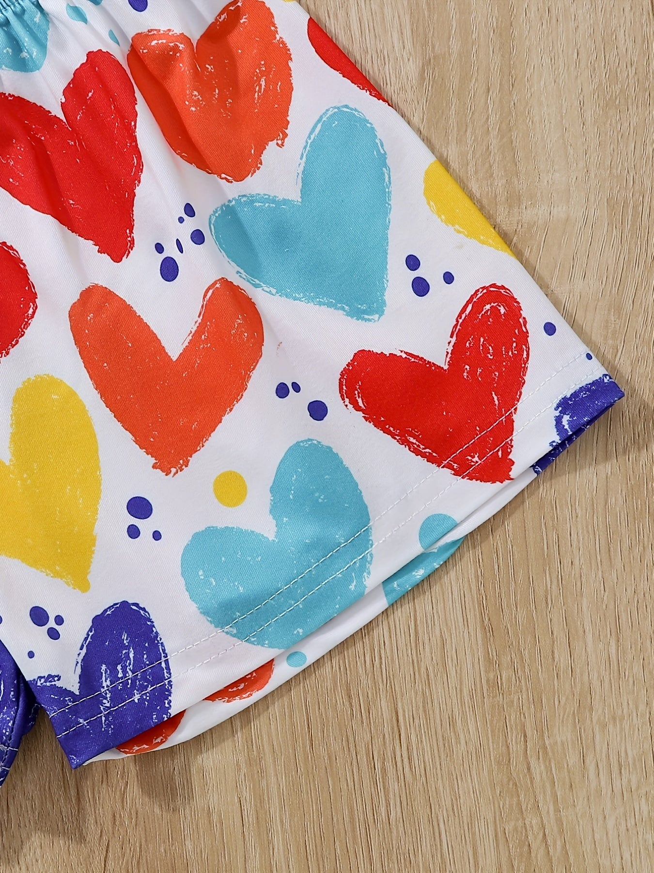 4pc Toddler Girls Animal & Heart Graphic Elastic Waist Sports Shorts