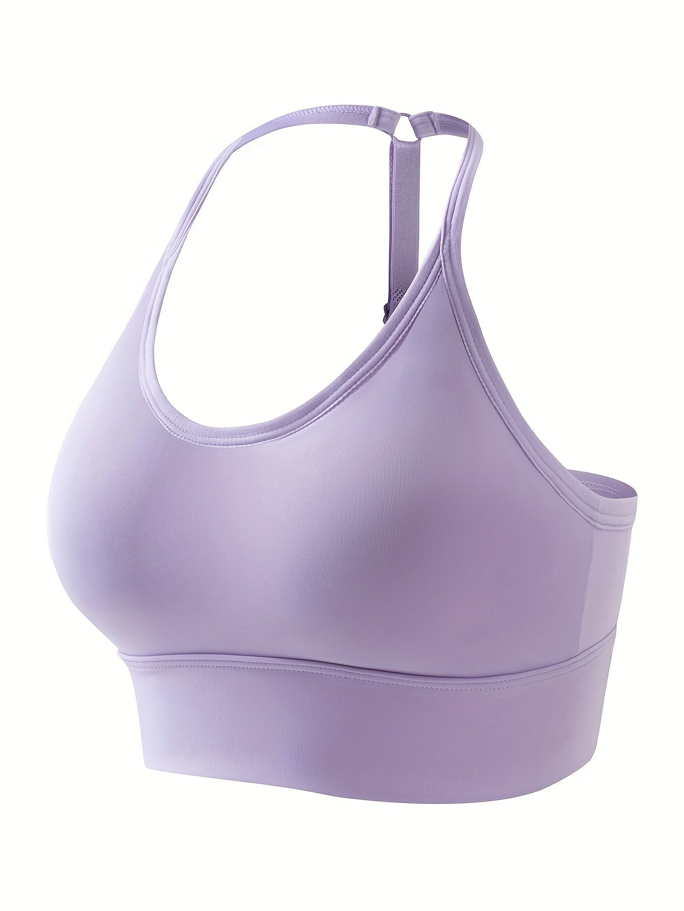 Seamless Halter Sports Bra Adjustable Yoga Fitness Bra