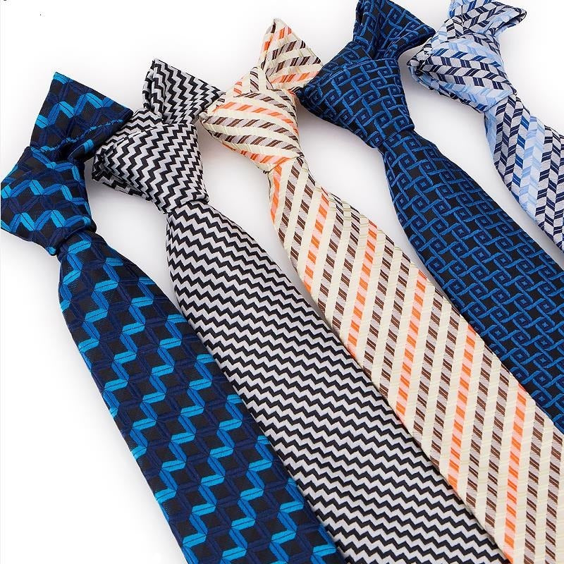 Men's Classic Business Tie in Navy Blue