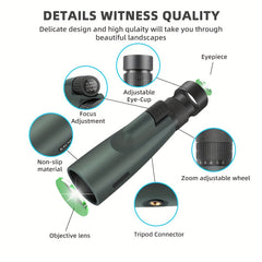 30x50 HD Monocular Telescope High Powered for Bird Watching Camping Hiking
