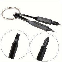 Stainless Steel Portable Screwdriver Key Chain Emergency Tool