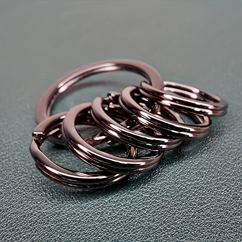 Stainless Steel Key Ring Flat Split Keychain Carabiners