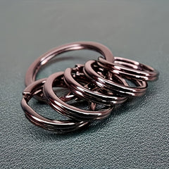 Stainless Steel Key Ring Flat Split Keychain Carabiners