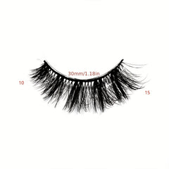 20 Pairs Faux Fluffy Curling False Lashes Pack